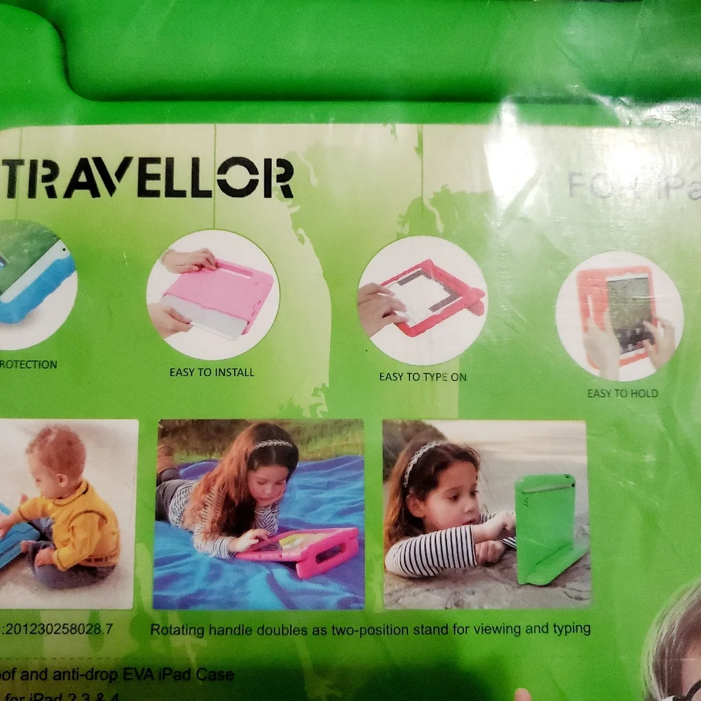 14 green Travellor Apple iPad 2/3/ 4 Case Winpartner Travellor Silicone Protect